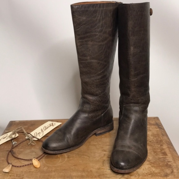 Frye Shoes - Frye Melissa Button Boot Distressed Brown - 7